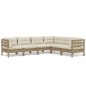 vidaXL 6-tlg. Garten-Lounge-Set mit Kissen Honigbraun Kiefernholz vidaXL 6-tlg. Garten-Lounge-Set mit Kissen Honigbraun Kiefernholz