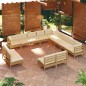 vidaXL 13-tlg. Garten-Lounge-Set mit Kissen Honigbraun Kiefernholz vidaXL 13-tlg. Garten-Lounge-Set mit Kissen Honigbraun Kiefernholz