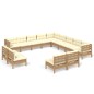 vidaXL 13-tlg. Garten-Lounge-Set mit Kissen Honigbraun Kiefernholz vidaXL 13-tlg. Garten-Lounge-Set mit Kissen Honigbraun Kiefernholz