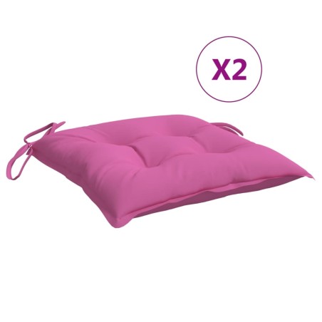 vidaXL Stuhlkissen 6 Stk. Rosa 40x40x7 cm Stoff