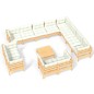 vidaXL 13-tlg. Garten-Lounge-Set mit Creme Kissen Massivholz Kiefer vidaXL 13-tlg. Garten-Lounge-Set mit Creme Kissen Massivholz Kiefer