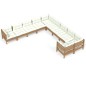 vidaXL 10-tlg. Garten-Lounge-Set mit Kissen Honigbraun Kiefernholz vidaXL 10-tlg. Garten-Lounge-Set mit Kissen Honigbraun Kiefernholz