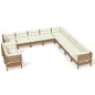 vidaXL 11-tlg. Garten-Lounge-Set mit Kissen Honigbraun Kiefernholz vidaXL 11-tlg. Garten-Lounge-Set mit Kissen Honigbraun Kiefernholz
