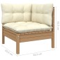 vidaXL 11-tlg. Garten-Lounge-Set mit Kissen Honigbraun Kiefernholz vidaXL 11-tlg. Garten-Lounge-Set mit Kissen Honigbraun Kiefernholz