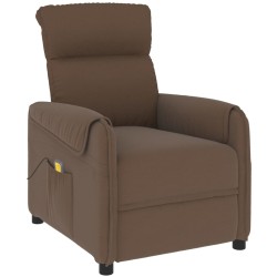 Massagesessel Braun Stoff