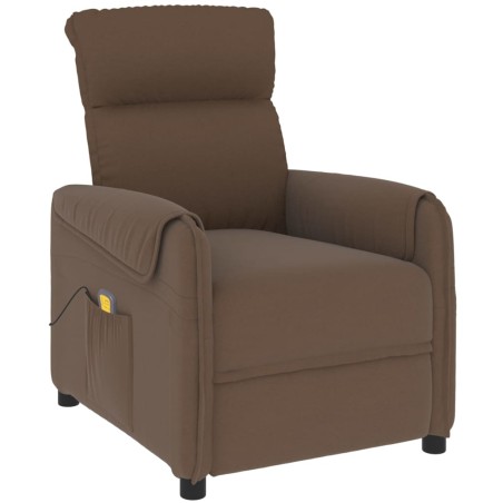 Massagesessel Braun Stoff
