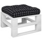 Palettenkissen Schwarz Karomuster 50x50x12 cm Stoff Palettenkissen Schwarz Karomuster 50x50x12 cm Stoff