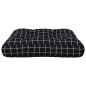 Palettenkissen Schwarz Karomuster 50x50x12 cm Stoff Palettenkissen Schwarz Karomuster 50x50x12 cm Stoff