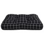 Palettenkissen Schwarz Karomuster 50x50x12 cm Stoff Palettenkissen Schwarz Karomuster 50x50x12 cm Stoff