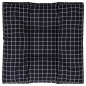 Palettenkissen Schwarz Karomuster 70x70x12 cm Stoff