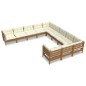 vidaXL 11-tlg. Garten-Lounge-Set mit Kissen Honigbraun Kiefernholz vidaXL 11-tlg. Garten-Lounge-Set mit Kissen Honigbraun Kiefernholz