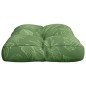 Palettenkissen Blattmuster 50x40x12 cm Stoff Palettenkissen Blattmuster 50x40x12 cm Stoff