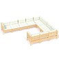 vidaXL 10-tlg. Garten-Lounge-Set mit Creme Kissen Kiefernholz vidaXL 10-tlg. Garten-Lounge-Set mit Creme Kissen Kiefernholz