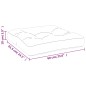Palettenkissen Blattmuster 60x61,5x10 cm Oxford-Gewebe Palettenkissen Blattmuster 60x61,5x10 cm Oxford-Gewebe