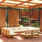 vidaXL 11-tlg. Garten-Lounge-Set mit Kissen Honigbraun Kiefernholz vidaXL 11-tlg. Garten-Lounge-Set mit Kissen Honigbraun Kiefernholz