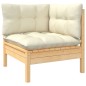 vidaXL 13-tlg. Garten-Lounge-Set mit Creme Kissen Kiefernholz vidaXL 13-tlg. Garten-Lounge-Set mit Creme Kissen Kiefernholz