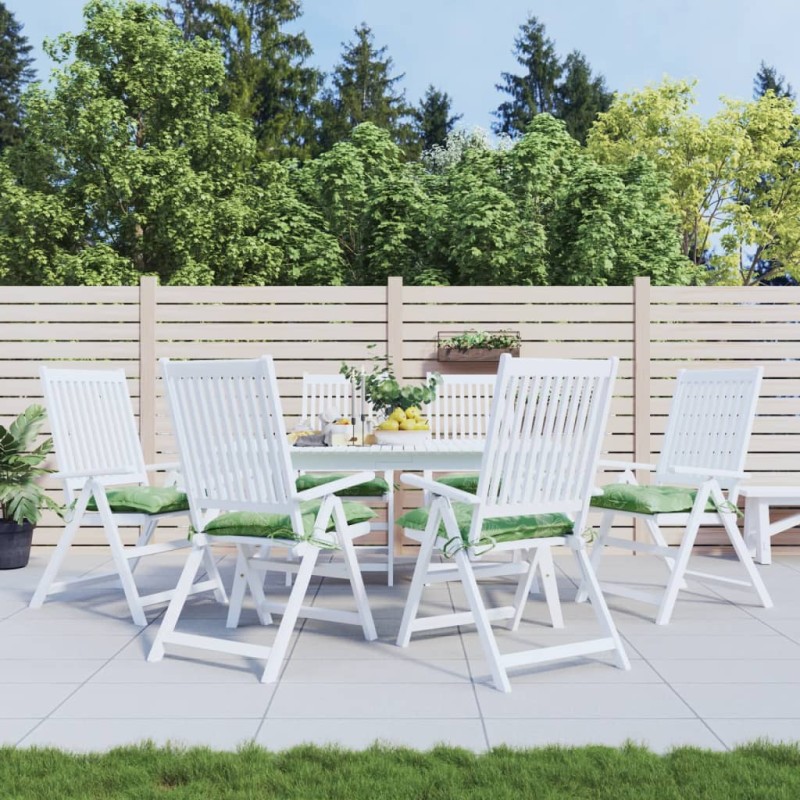vidaXL Stuhlkissen 6 Stk. Blattmuster 50x50x7 cm Stoff vidaXL Stuhlkissen 6 Stk. Blattmuster 50x50x7 cm Stoff