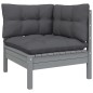vidaXL 9-tlg. Garten-Lounge-Set mit Kissen Schwarz Massivholz Kiefer vidaXL 9-tlg. Garten-Lounge-Set mit Kissen Schwarz Massivholz Kiefer