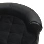 Hundesofa Schwarz 48x48x32 cm Plüsch und Kunstleder Hundesofa Schwarz 48x48x32 cm Plüsch und Kunstleder