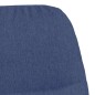 vidaXL Relaxsessel mit Hocker Blau Stoff vidaXL Relaxsessel mit Hocker Blau Stoff