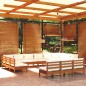 vidaXL 13-tlg. Garten-Lounge-Set mit Kissen Honigbraun Kiefernholz vidaXL 13-tlg. Garten-Lounge-Set mit Kissen Honigbraun Kiefernholz