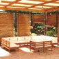 vidaXL 12-tlg. Garten-Lounge-Set mit Kissen Honigbraun Kiefernholz vidaXL 12-tlg. Garten-Lounge-Set mit Kissen Honigbraun Kiefernholz