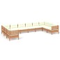 vidaXL 10-tlg. Garten-Lounge-Set mit Kissen Honigbraun Kiefernholz vidaXL 10-tlg. Garten-Lounge-Set mit Kissen Honigbraun Kiefernholz