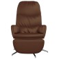 vidaXL Relaxsessel mit Fußstütze Glänzend Braun Kunstleder vidaXL Relaxsessel mit Fußstütze Glänzend Braun Kunstleder