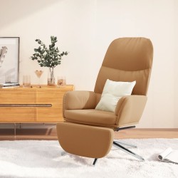 vidaXL Relaxsessel mit Fußstütze Taupe Wildleder-Optik