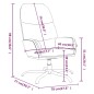 vidaXL Relaxsessel mit Hocker Hellgrau Stoff vidaXL Relaxsessel mit Hocker Hellgrau Stoff