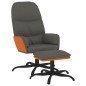 vidaXL Relaxsessel mit Hocker Dunkelgrau Stoff vidaXL Relaxsessel mit Hocker Dunkelgrau Stoff