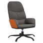 vidaXL Relaxsessel mit Hocker Dunkelgrau Stoff vidaXL Relaxsessel mit Hocker Dunkelgrau Stoff