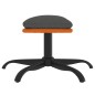 vidaXL Relaxsessel mit Hocker Dunkelgrau Stoff vidaXL Relaxsessel mit Hocker Dunkelgrau Stoff