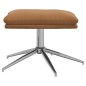 vidaXL Relaxsessel mit Hocker Taupe Wildleder-Optik vidaXL Relaxsessel mit Hocker Taupe Wildleder-Optik