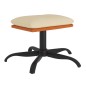 vidaXL Relaxsessel mit Hocker Creme Stoff vidaXL Relaxsessel mit Hocker Creme Stoff