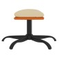 vidaXL Relaxsessel mit Hocker Creme Stoff vidaXL Relaxsessel mit Hocker Creme Stoff