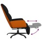 vidaXL Relaxsessel mit Fußstütze Schwarz Stoff vidaXL Relaxsessel mit Fußstütze Schwarz Stoff