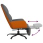 vidaXL Relaxsessel mit Fußstütze Hellgrau Stoff vidaXL Relaxsessel mit Fußstütze Hellgrau Stoff
