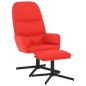 vidaXL Relaxsessel mit Hocker Rot Kunstleder vidaXL Relaxsessel mit Hocker Rot Kunstleder