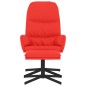 vidaXL Relaxsessel mit Hocker Rot Kunstleder vidaXL Relaxsessel mit Hocker Rot Kunstleder