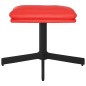 vidaXL Relaxsessel mit Hocker Rot Kunstleder vidaXL Relaxsessel mit Hocker Rot Kunstleder