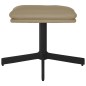 vidaXL Relaxsessel mit Hocker Cappuccino-Braun Kunstleder vidaXL Relaxsessel mit Hocker Cappuccino-Braun Kunstleder