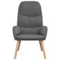 vidaXL Relaxsessel mit Hocker Hellgrau Stoff vidaXL Relaxsessel mit Hocker Hellgrau Stoff