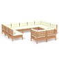 vidaXL 11-tlg. Garten-Lounge-Set mit Kissen Honigbraun Kiefernholz vidaXL 11-tlg. Garten-Lounge-Set mit Kissen Honigbraun Kiefernholz