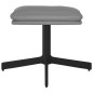vidaXL Relaxsessel mit Hocker Grau Kunstleder vidaXL Relaxsessel mit Hocker Grau Kunstleder