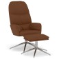 vidaXL Relaxsessel mit Hocker Braun Wildleder-Optik vidaXL Relaxsessel mit Hocker Braun Wildleder-Optik