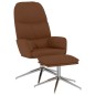 vidaXL Relaxsessel mit Hocker Braun Wildleder-Optik vidaXL Relaxsessel mit Hocker Braun Wildleder-Optik