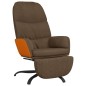 vidaXL Relaxsessel mit Fußstütze Braun Stoff vidaXL Relaxsessel mit Fußstütze Braun Stoff