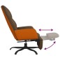 vidaXL Relaxsessel mit Fußstütze Braun Stoff vidaXL Relaxsessel mit Fußstütze Braun Stoff
