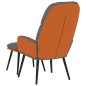 vidaXL Relaxsessel mit Hocker Hellgrau Stoff vidaXL Relaxsessel mit Hocker Hellgrau Stoff
